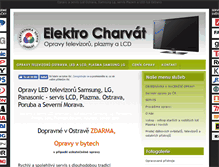 Tablet Screenshot of elektrocharvat.cz